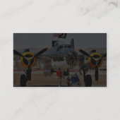 Vliegtuig in het vliegtuig visitekaartje (Achterkant)