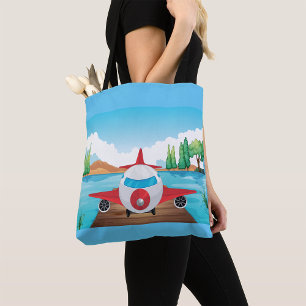 Vliegtuig in Natuur Tote Bag