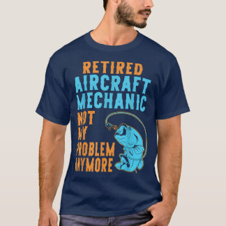 Vliegtuig in ruste Mechanische Geviste Lover Retir T-shirt