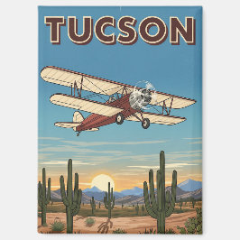 Vliegtuig in Tuscon Arizona Reis Magneet