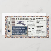 vliegtuig instapkaart (Voorkant / Achterkant)