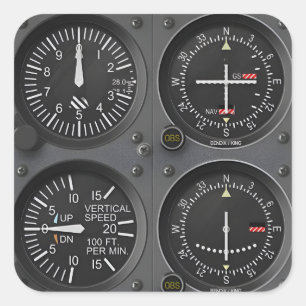 Vliegtuig Instruments Avionics Sticker