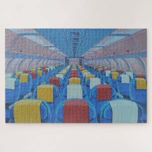 Vliegtuig Interieur (door Gregorio Undurraga) Legpuzzel