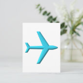 Vliegtuig/Jet Briefkaart (Staand voorkant)