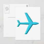 Vliegtuig/Jet Briefkaart (Voorkant / Achterkant)
