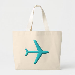 Vliegtuig/Jet Grote Tote Bag
