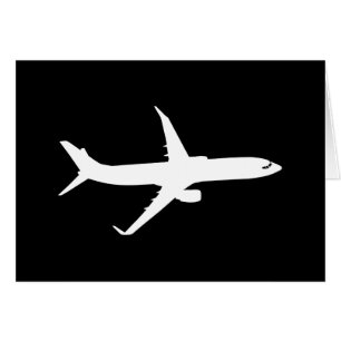 Vliegtuig Jet Liner Silhouette Flying Black Decor