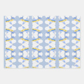 Vliegtuig Jetplane Animated Childrens Inpakpapier Vel (Voorkant 2)