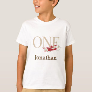  Vliegtuig Jongen Verjaardag Tshirts met leeftijd