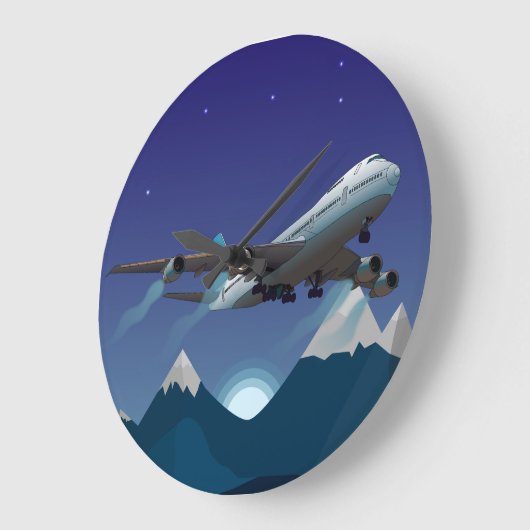 vliegtuig. Jumbojet. Grote Klok (Hoek)