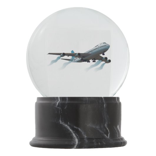 Vliegtuig. Jumbojet. Sneeuwbol (Voorkant)