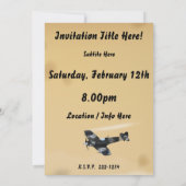 Vliegtuig Kaart (Achterkant)