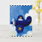 vliegtuig kaart (Gele Bloem)