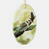  vliegtuig keramisch ornament (Rechts)