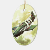  vliegtuig keramisch ornament (Links)