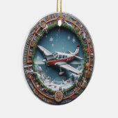 Vliegtuig Kerst Ornament (Rechts)