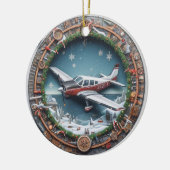 Vliegtuig Kerst Ornament (Links)