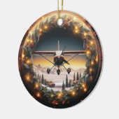 Vliegtuig Kerst Ornament (Links)