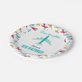 Vliegtuig Kids Verjaardag Party Times vliegt Papieren Bordje (Gekanteld)