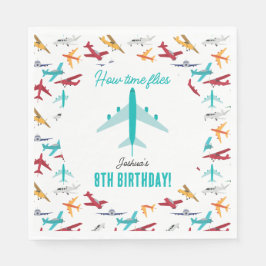 Vliegtuig Kids Verjaardag Party Times vliegt Servet