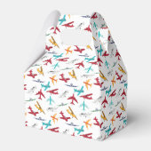 Vliegtuig Kinder 1e verjaardag Party Time Flies Bedankdoosjes (Achterkant)