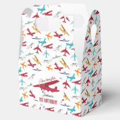 Vliegtuig Kinder 1e verjaardag Party Time Flies Bedankdoosjes (Geopend)