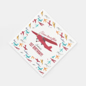 Vliegtuig Kinder 1e verjaardag Party Time Flies Servet (Hoek)