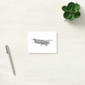 Vliegtuig Klassieke Cessna Black Silhouette Flying Post-it® Notes (Kantoor)