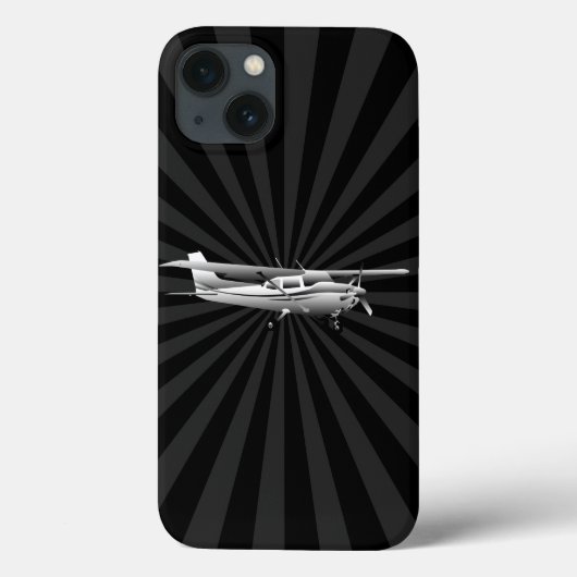 Vliegtuig Klassieke Cessna Silhouette Flying Sunbu Case-Mate iPhone Case (Achterkant)
