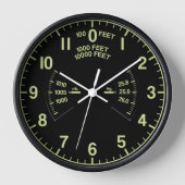 Vliegtuig klok (Voorkant)