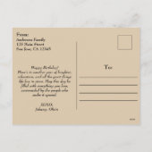  Vliegtuig & Kompas met Foto.Aviation Feestdagenkaart (Achterkant)