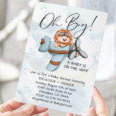  Vliegtuig Leeuw Baby shower Kaart