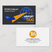 Vliegtuig Liftoff Global Airport Taxi Ride Visitekaartje (Voorkant / Achterkant)