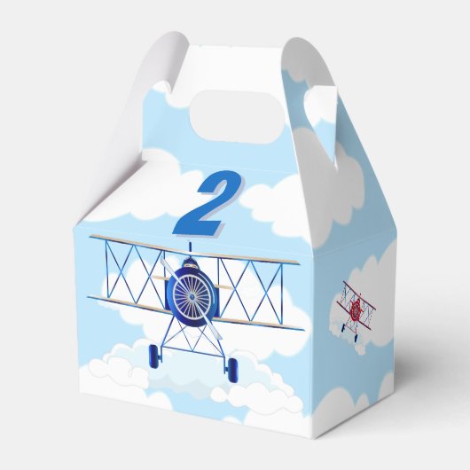  Vliegtuig Luchtmacht Verjaardagsfeest Bedankdoosjes (Achterkant)