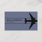 Vliegtuig luchtvaart visitekaartje (Voorkant)