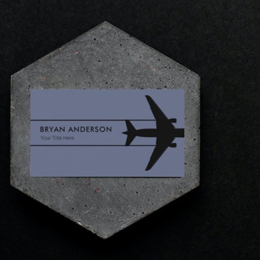 Vliegtuig luchtvaart visitekaartje