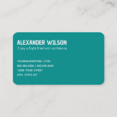 Vliegtuig Luchtvaart Visitekaartje (Achterkant)