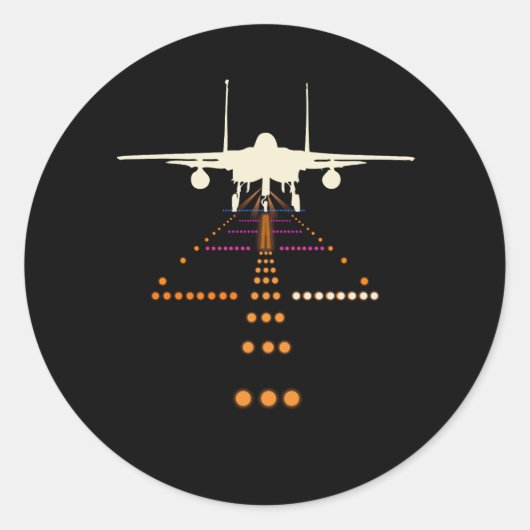 Vliegtuig Luchtvaart Vliegtuig Piloot Vliegveld Co Ronde Sticker (Voorkant)