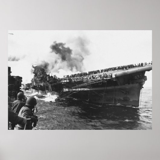 Vliegtuig luchtvaartmaatschappij USS Franklin (CV- Poster (Voorkant)