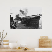 Vliegtuig luchtvaartmaatschappij USS Franklin (CV- Poster (Keuken)