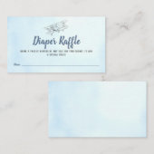 Vliegtuig Luier Raffle Behuizing Kaart (Voorkant / Achterkant)