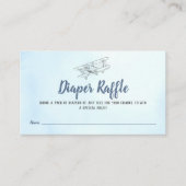 Vliegtuig Luier Raffle Behuizing Kaart (Voorkant)