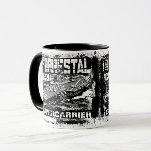 Vliegtuig maatschappij Forrestal Mok (Voorkant links)