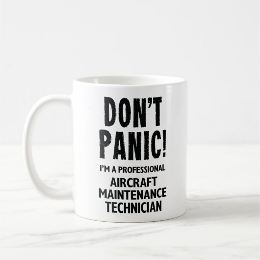 Vliegtuig Maintenance Technician Koffiemok (Links)