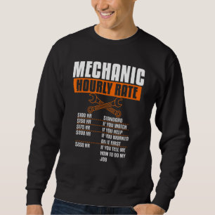 Vliegtuig Mannen Mechan Mechanic Mechanic Hourly Trui