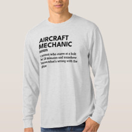 Vliegtuig Mechanic - Definitie T-shirt voor mannen