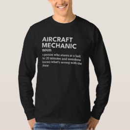 Vliegtuig Mechanic Definition – Aviation Humor T-shirt