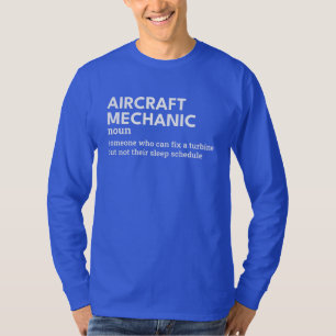 Vliegtuig Mechanic Definition – Jet Engine Expert T-shirt