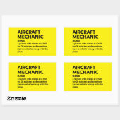 Vliegtuig Mechanic Definition – Toolbox Rechthoekige Sticker (Vel)