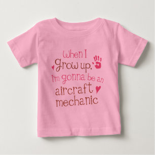 Vliegtuig Mechanic (Future) Baby Baby T-Shirt